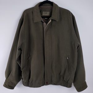 Rainforest Men's Olive Green Zipper Jacket Size XL